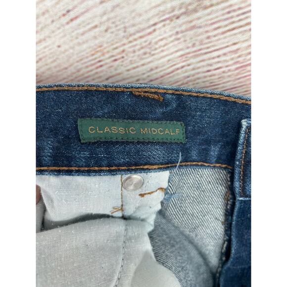 Lauren Ralph Lauren LRL Classic Midcalf Jeans Women's Size 12 Blue Dark Wash - Picture 6 of 8
